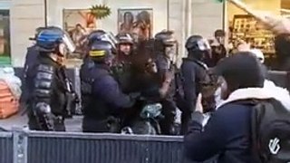 Violence policière à Paris : Une femme jetée au sol lors de la manifestation pro-Palestine