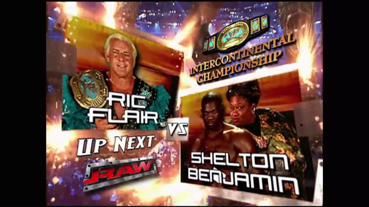 Ric Flair Vs Shelton Benjamin Raw 02-20-06