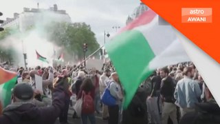 Ribuan warga Paris berhimpun, bantah kekejaman Zionis