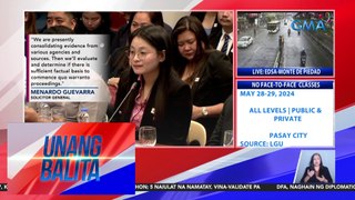 SolGen, nangangalap ng mga dokumento kaugnay kay Bamban, Tarlac mayor Alice Guo | Unang Balita