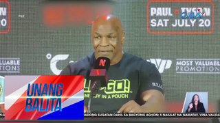 Boxing legend Mike Tyson, kinailangan ng medical attention habang nasa eroplano | Unang Balita