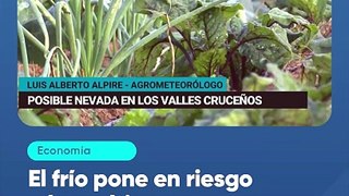 El frío pone en riesgo a los cultivos en los valles