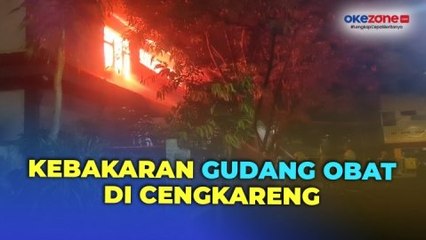 Gudang Obat di Kawasan Cengkareng Ludes Terbakar