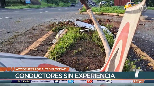 Exceso de velocidad entre las principales causas de accidentes de tránsito