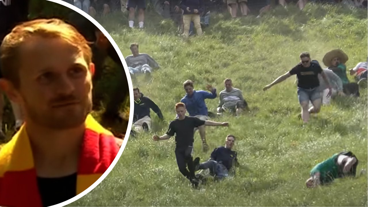 WA man wins annual cheese rolling race in the UK