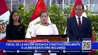 Dina Boluarte: Fiscal de la Nación presenta denuncia constitucional contra presidenta por el caso Rolex