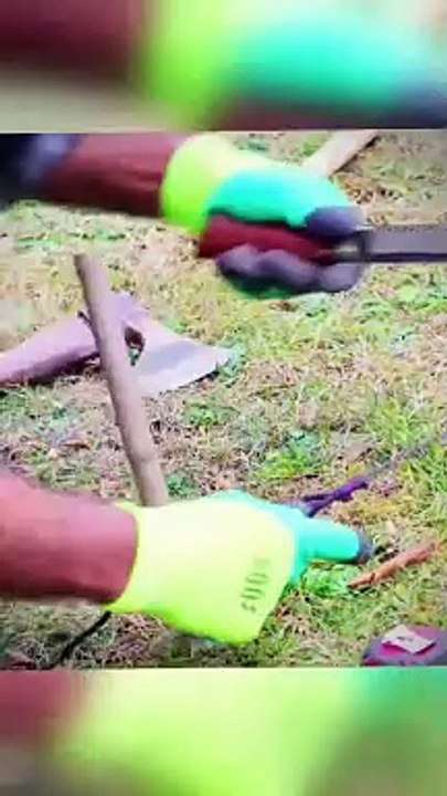 Build a giant bear-shaped shelter to scare away wild animals