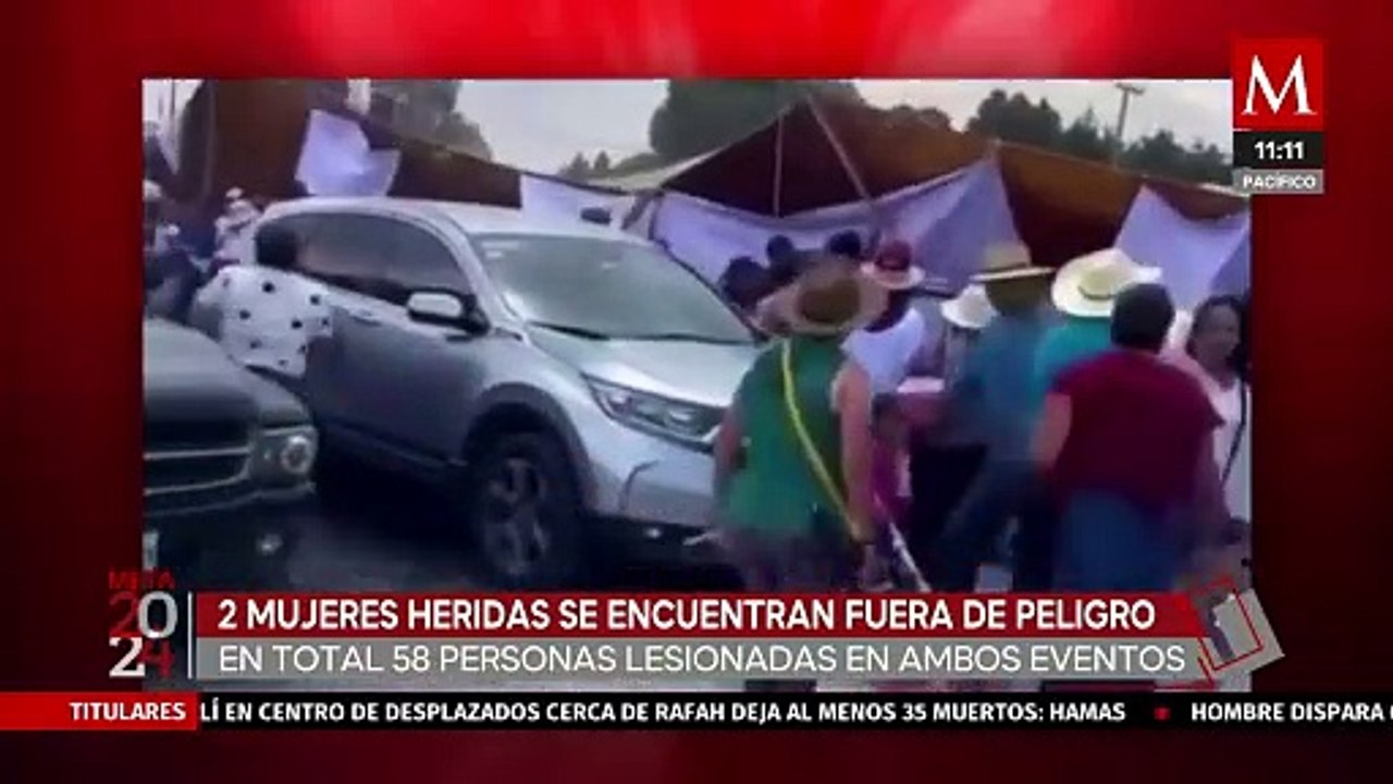 Un total de 58 personas lesionadas dejó los accidentes en eventos políticos del Edomex