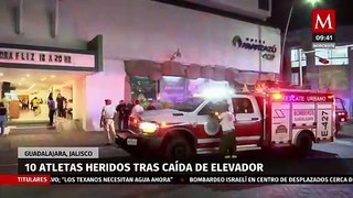 Cae elevador con 10 deportistas dentro en un hotel de Guadalajara, Jalisco
