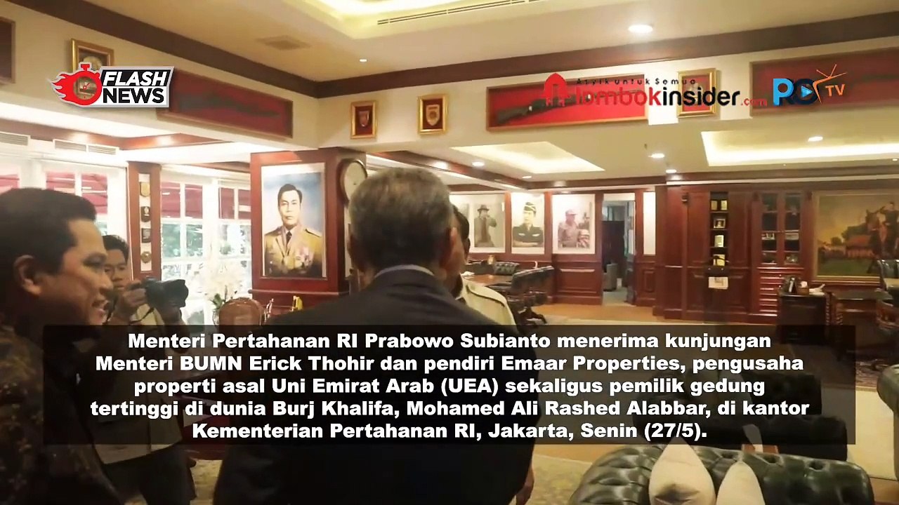PRABOWO TERIMA ERICK THOHIR DAN PENDIRI EMAAR PROPERTIES UEA, BAHAS POTENSI PERTUMBUHAN RI