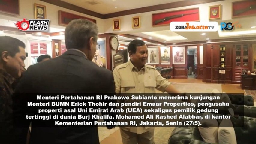 MENHAN PRABOWO TERIMA ERICK THOHIR DAN PENDIRI EMAAR PROPERTIES BAHAS POTENSI PERTUMBUHAN INDONESIA