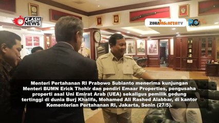 MENHAN PRABOWO TERIMA ERICK THOHIR DAN PENDIRI EMAAR PROPERTIES BAHAS POTENSI PERTUMBUHAN INDONESIA