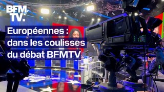 TANGUY DE BFM - Européennes: notre reporter vous montre les coulisses du débat sur BFMTV