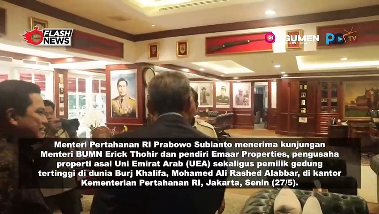 Prabowo Menerima Erick Thohir Dan Pendiri Emaar Properties Uea,  Bahas Potensi Pertumbuhan RI