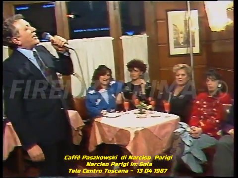 Caffè Paszkowsky di Narciso Parigi - Narciso Parigi in Sola - Tele Centro Toscana 13 04 1987