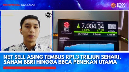 Net Sell Asing Tembus Rp1,3 Triliun Sehari, Saham BBRI Hingga BBCA Penekan Utama