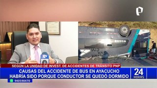 Accidente en Ayacucho: chofer de bus en el que murieron 17 personas se habría quedado dormido