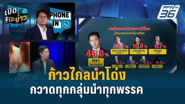 Highlight | โพลสำรวจจากพระปกเกล้า ชี้ ก้าวไกล กวาดทุกกลุ่มนำทุกพรรค | เปิดโต๊ะข่าว | 28 พ.ค. 67