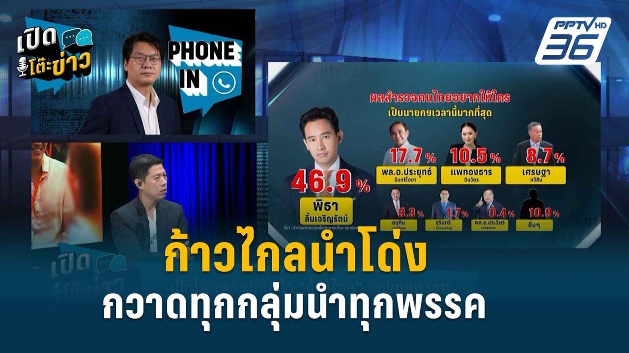 Highlight | โพลสำรวจจากพระปกเกล้า ชี้ ก้าวไกล ก...