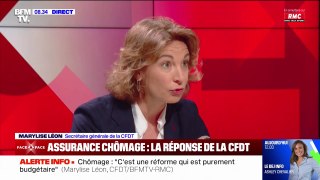 Marylise Léon (secrétaire nationale de la CFDT) sur l'assurance chômage: 