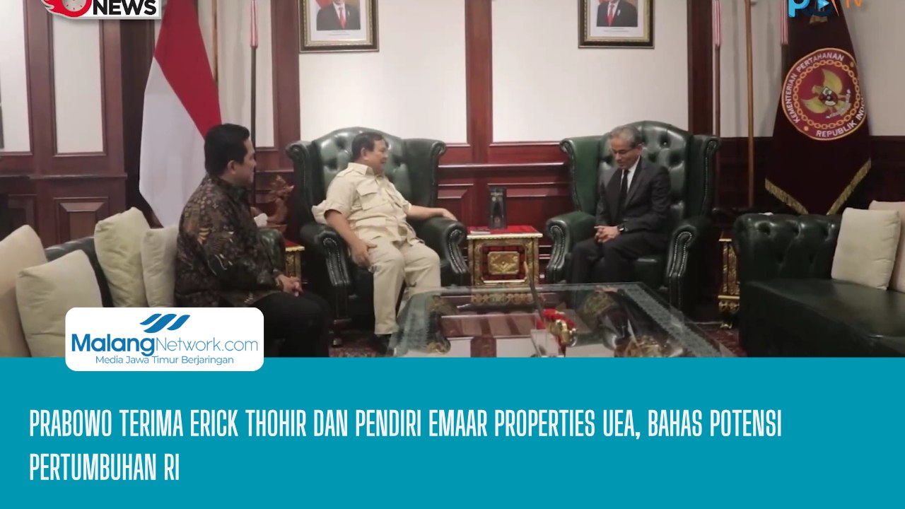 Prabowo Terima Erick Thohir dan Pendiri Emaar Properties UEA, Bahas Potensi Pertumbuhan Republik Indonesia