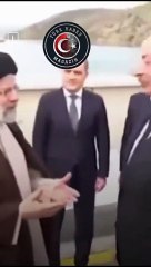 İran Cumhurbaşkanı İbrahim Reisi'nin helikoptere binmeden önceki son görüntüleri yayınlandı!