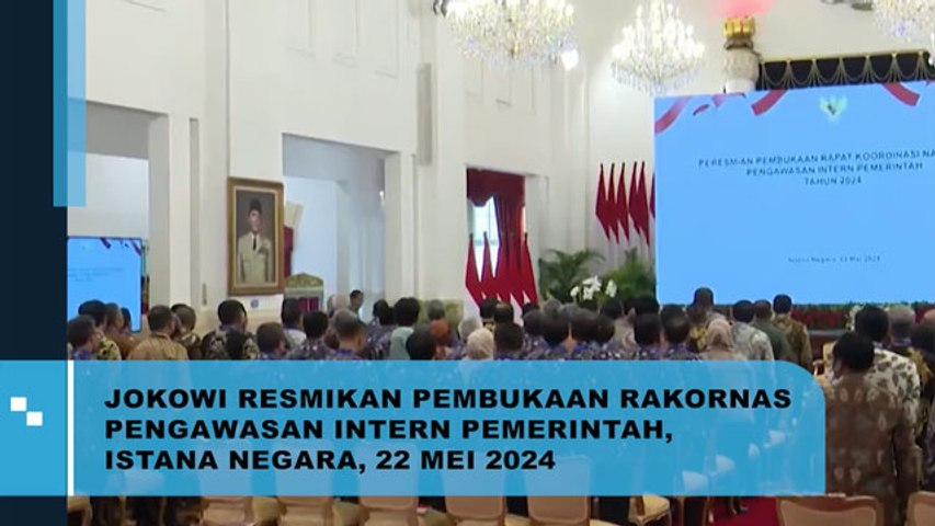 Jokowi Resmikan Pembukaan Rakornas Pengawasan Intern Pemerintah