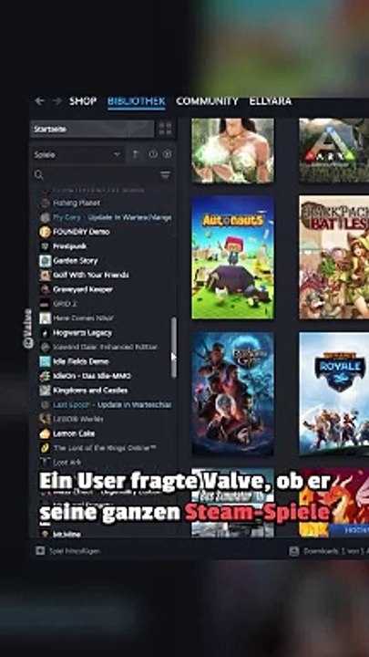Ein user fragt valve, ob er seine vielen spiele auf steam vererben darf – sie antworten