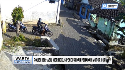 Polisi Berhasil Meringkus Pencuri dan Penadah Motor Curian yang Resahkan Warga Winongan