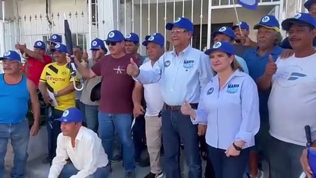 Los obreros refrendaron su apoyo al candidato del PAN a la alcaldía _ NRT noticias