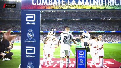 Download Video: Santiago-Bernabeu rend un superbe hommage à Toni Kroos