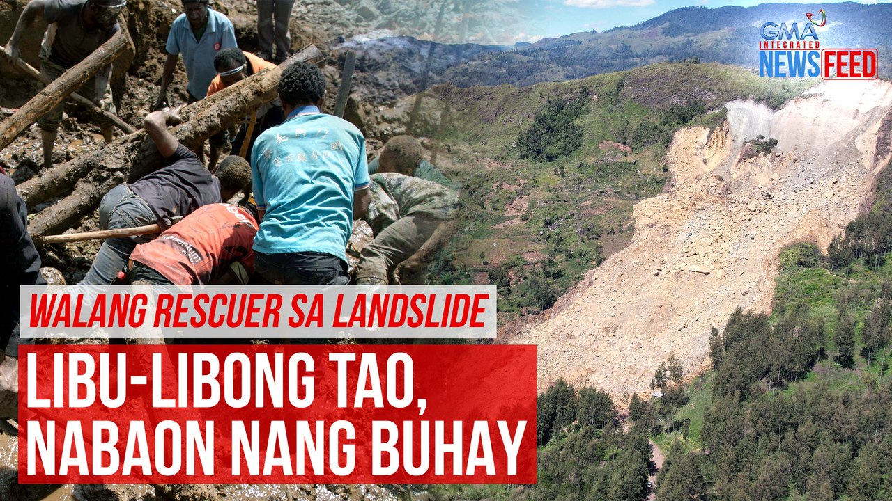 Walang rescuer sa landslide Libu-libong tao, na...