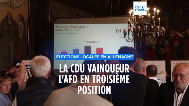 Allemagne : élections locales en Thuringe, bons résultats pour la CDU, l'AfD troisième