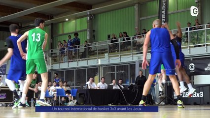 Reportage - Un tournoi international de basket 3x3 avant les Jeux