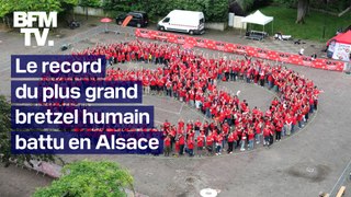 529 Alsaciens battent le record du monde du plus grand bretzel humain