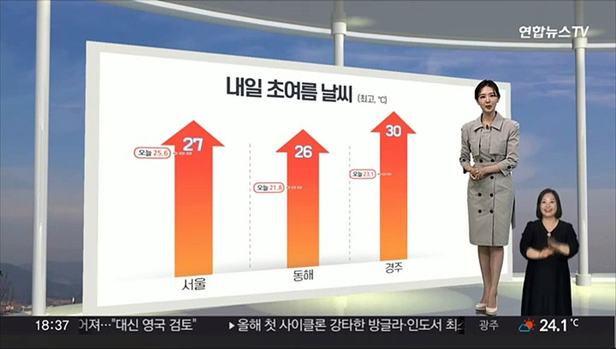 [생활날씨] 내일 전국 자외선 '매우높음'…전국 초여름 날씨