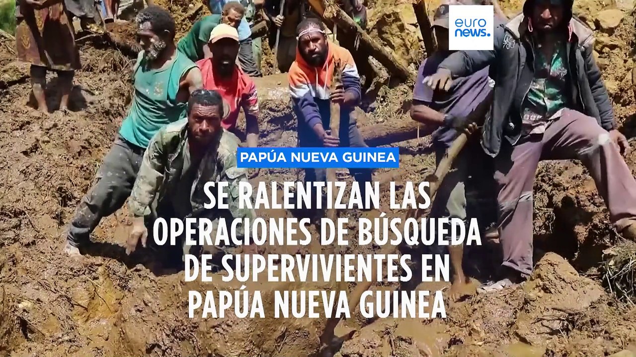 La ONU teme otro deslizamiento de tierra en Papúa Nueva Guinea mientras continúa el rescate