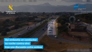 Un conductor embiste con su coche a otro tras una discusión en Mallorca