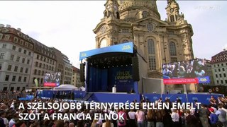 A szélsőjobb térnyerése ellen emelt szót a francia elnök