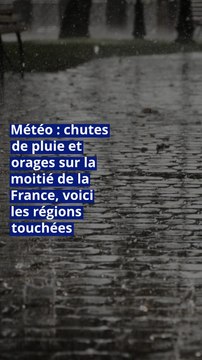 Météo : chutes de pluie et orages sur la moitié de la France, voici les régions touchées