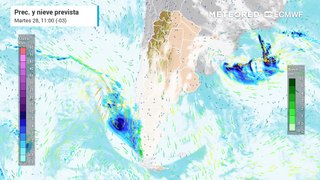 Alerta por lluvias y nevadas