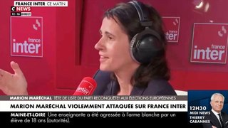 La grosse colère de Marion Maréchal ce matin sur France Inter après une question 