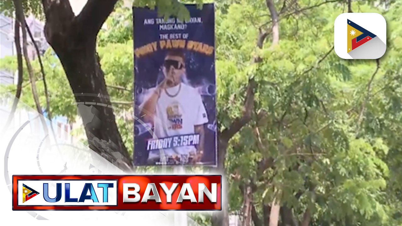 Mga tarpaulin ng PTV tampok ang "Bagong Pilipinas" campaign, bubungad sa ilang lansangan sa QC