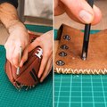 Watch sleeve made from an American Football  #upcycling