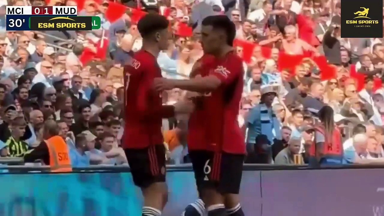 Manchester city vs Manchester United 1-2 Highli...