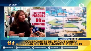 Comerciantes se niegan a ser desalojados de Parque Cánepa: 