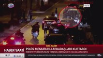 Polisi linç etmeye çalıştılar!