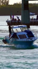 Recognize this boat It's the same one that was towed later that night after dark at the Haulover Inlet in Bal Harbour Florida