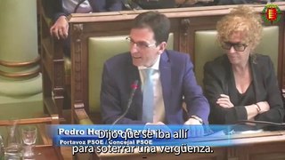 Intervención de Pedro Herrero en el pleno del Ayuntamiento