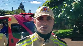 Homem que teve a mão quase amputada está confuso e deu versões diferentes sobre o fato, relata Oficial dos Bombeiros